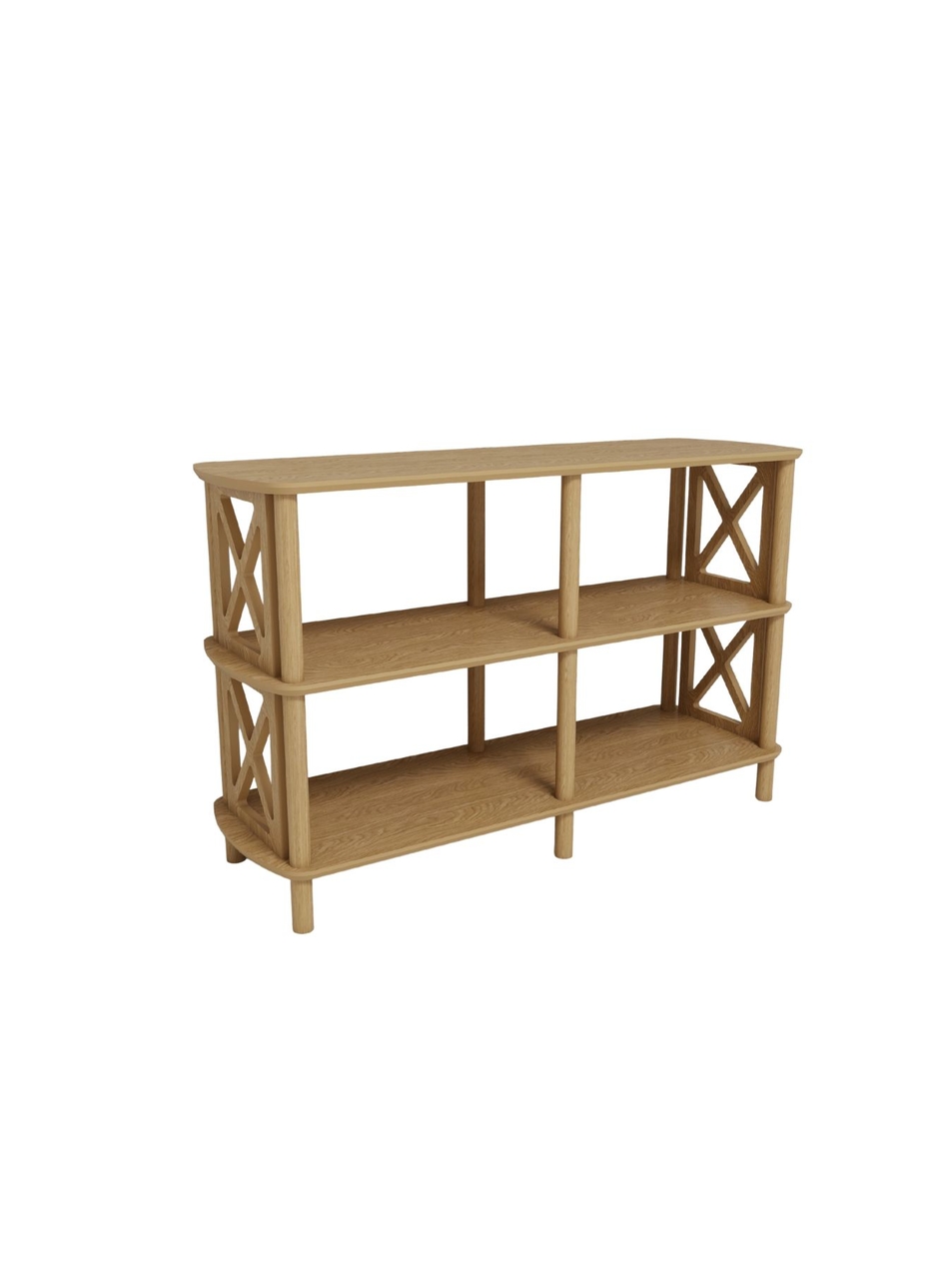 Corp biblioteca, Hanah Home, Fiore, 80x79x38 cm, Stejar - view 5