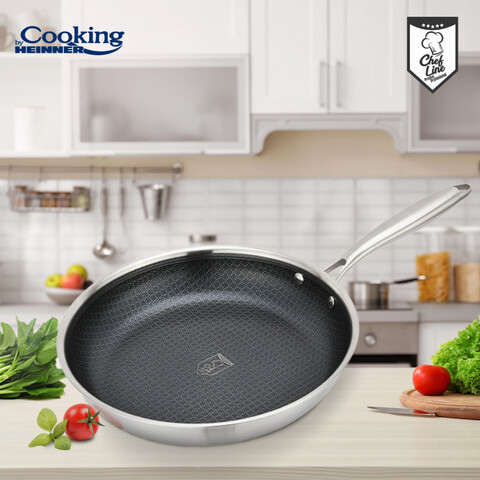 Tigaie, Titanium3, Cooking by Heinner, 30x6 cm, inox, argintiu