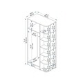 Dulap pentru haine, Arnetti, Luses, 90x181.8x50 cm, PAL, Pin Atlantic / Bej
