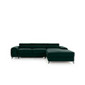 Coltar extensibil dreapta 3 locuri ELTAP, RT-35LO, Grayson, 278x205x92 cm, lemn/poliester, verde inchis