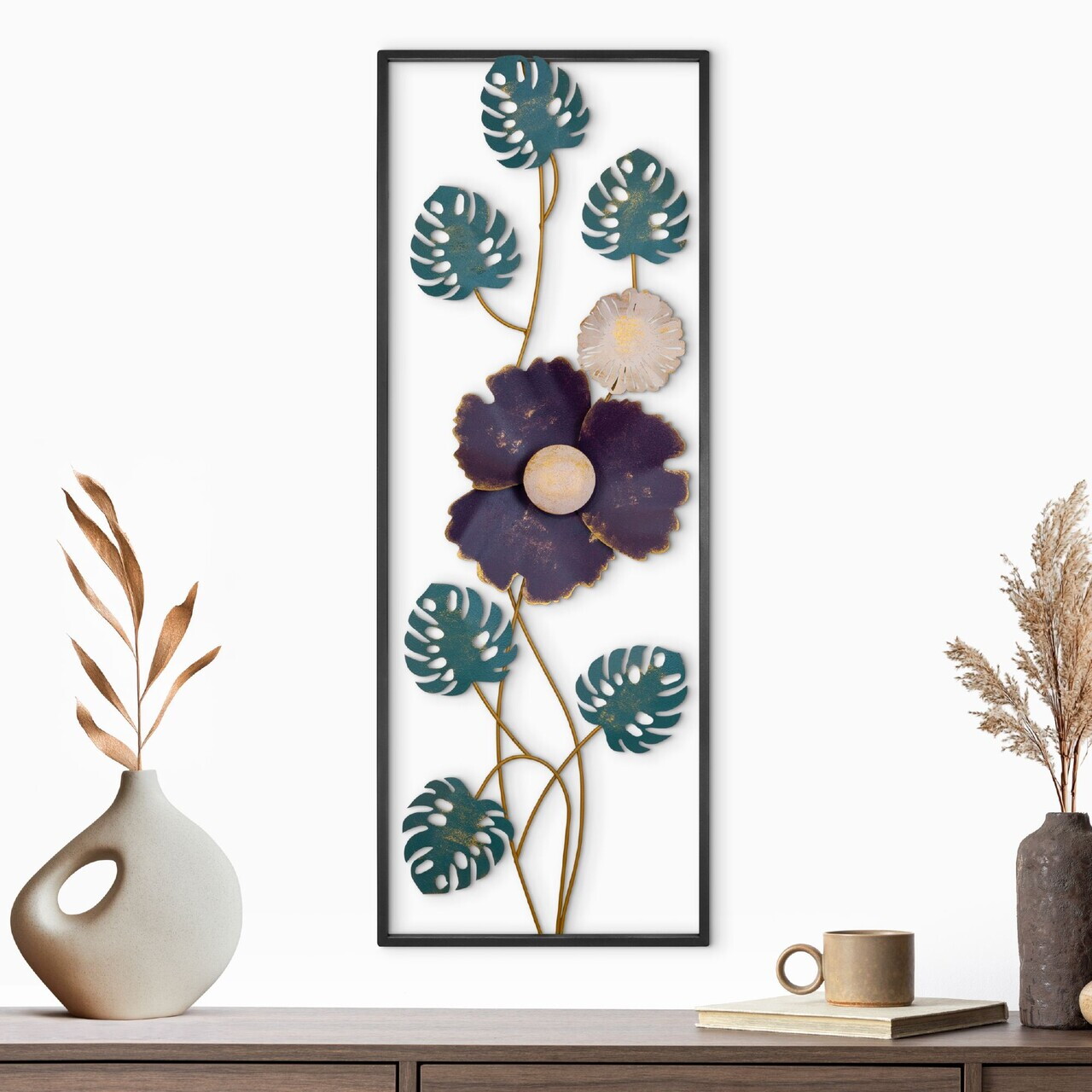 Decoratiune de perete, Gus, Metal, Grosime: 0,6 mm, Multicolor — imaginea 2
