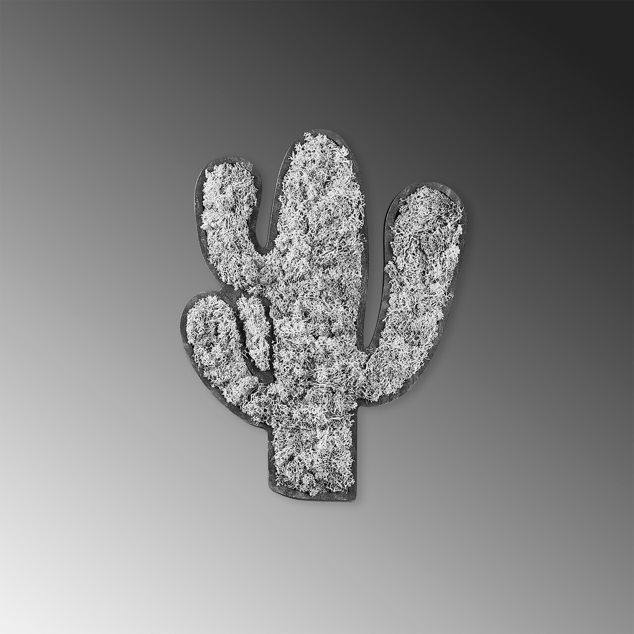 Decoratiune de perete, Cactus, Dimensiuni: 34 x 1,6 x 45 cm, Verde/Alb - view 5