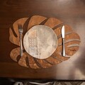 Set suporturi pentru farfurie, Payna, 790PYN1162, Lemn , Produs lucrat manual, Maro