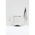 Cos de gunoi cu pedala, Brabantia, Bo Pedal, 2x30 L, 36.3x54.1x65.2 cm, otel, alb