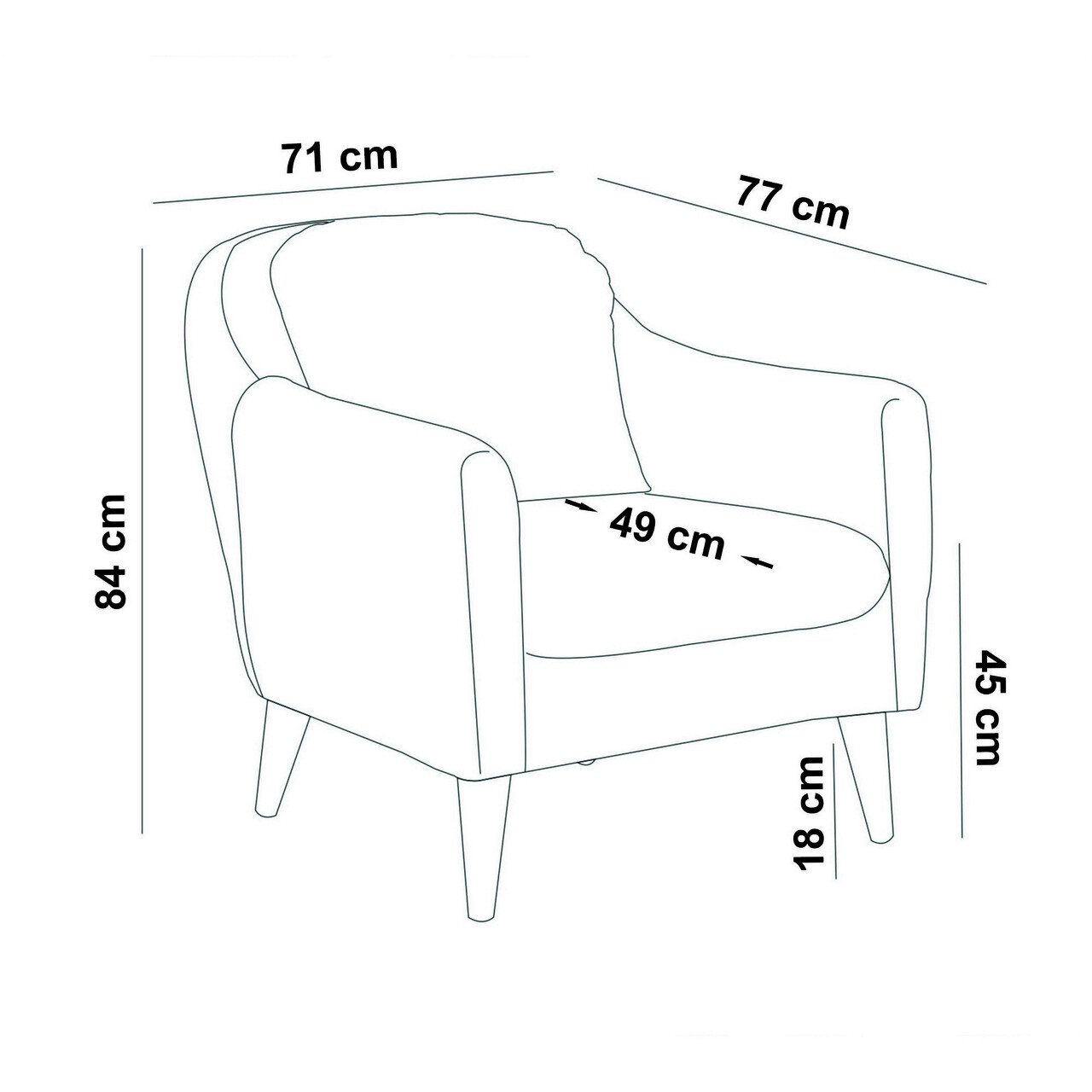 Set de canapea, Unique Design, 867UNQ1623, Lemn de carpen, Bej piatra