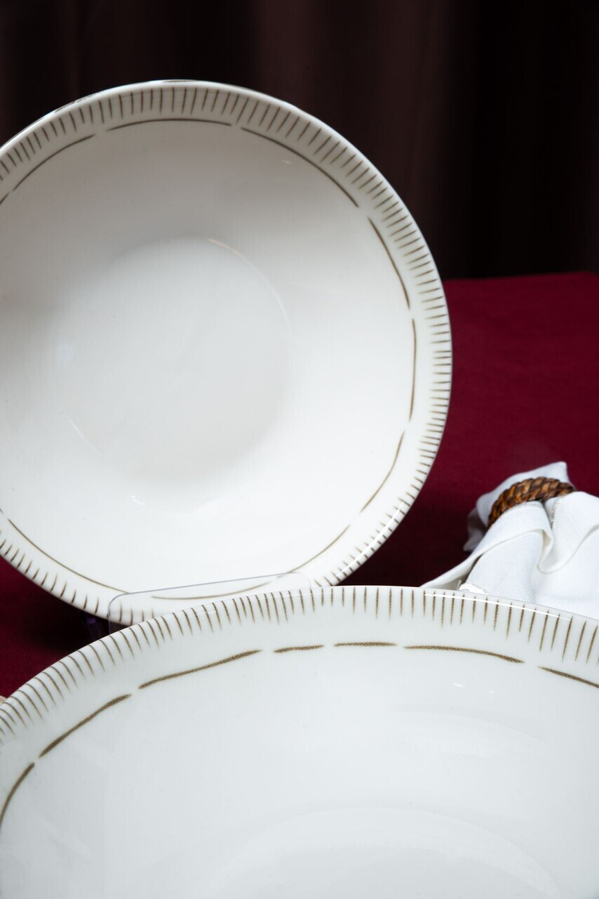 Set de boluri pentru salată, Hermia, 858CMR1511, Portelan, Multicolor - view 5