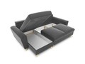 Coltar extensibil reversibil 4 locuri, Moghan, Micadoni Home, GL, 241x145x88 cm, catifea, gri deschis