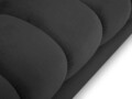 Coltar stanga 5 locuri, Mamaia, Micadoni Home, GL, 293x185x75 cm, catifea, gri inchis