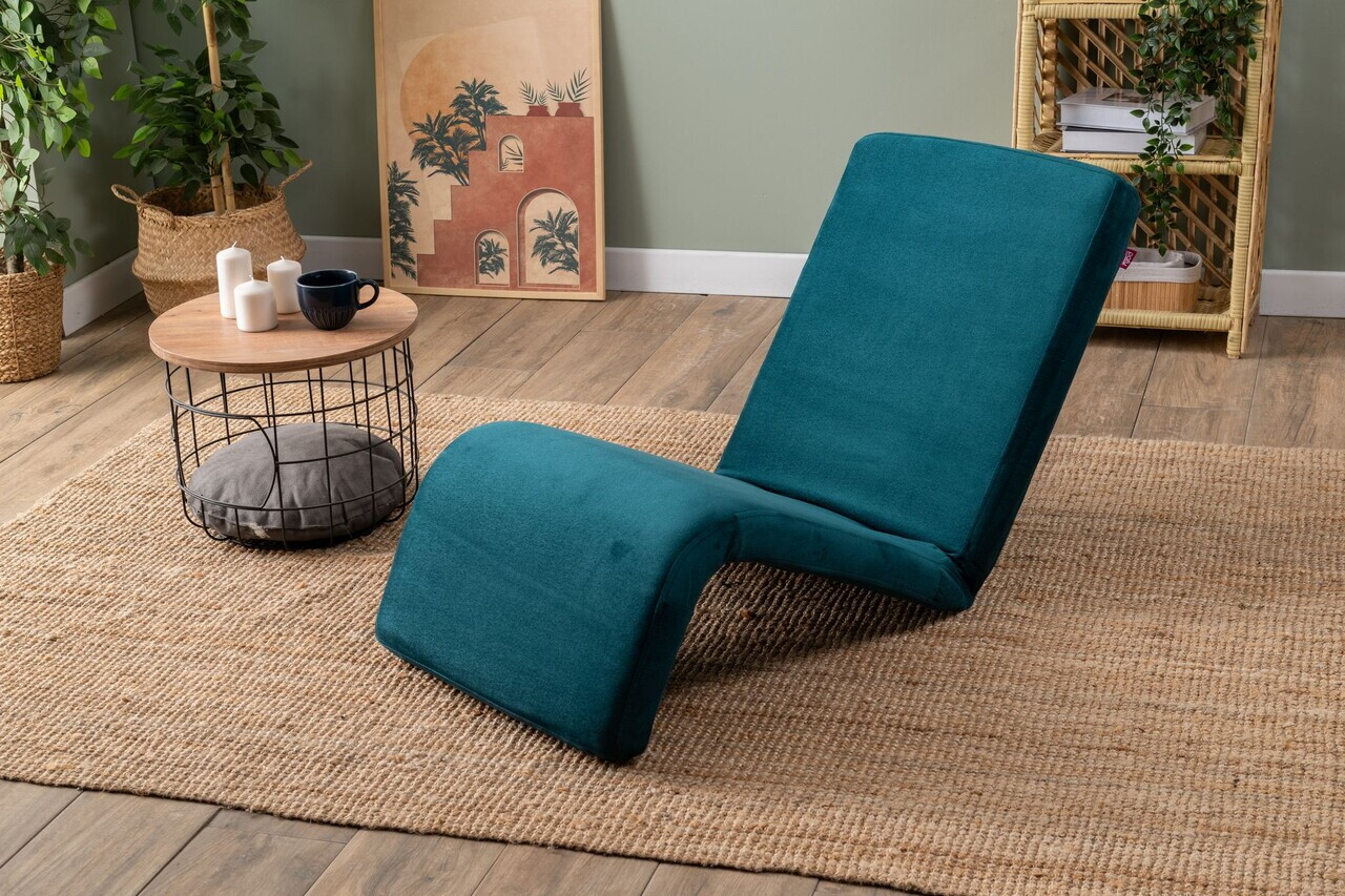 Fotoliu extensibil Atelier del Sofa 859FTN2359 Metal Verde petrol