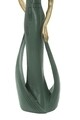 Decoratiune Woman Casino, Mauro Ferretti, 24 cm, polirasina, verde/auriu