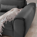 Coltar extensibil stanga 4 locuri ELTAP, Foble, 267x196x100 cm, lemn/poliester, gri inchis
