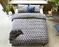 Lenjerie de pat dubla Swen Grey, Primaviera Deluxe, 3 piese, 200x220 cm, bumbac satinat, gri