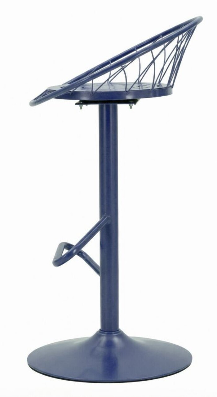 Scaun de bar, Mauro Ferretti, Clox, 49x45x92 cm, metal, mov - imagine 8