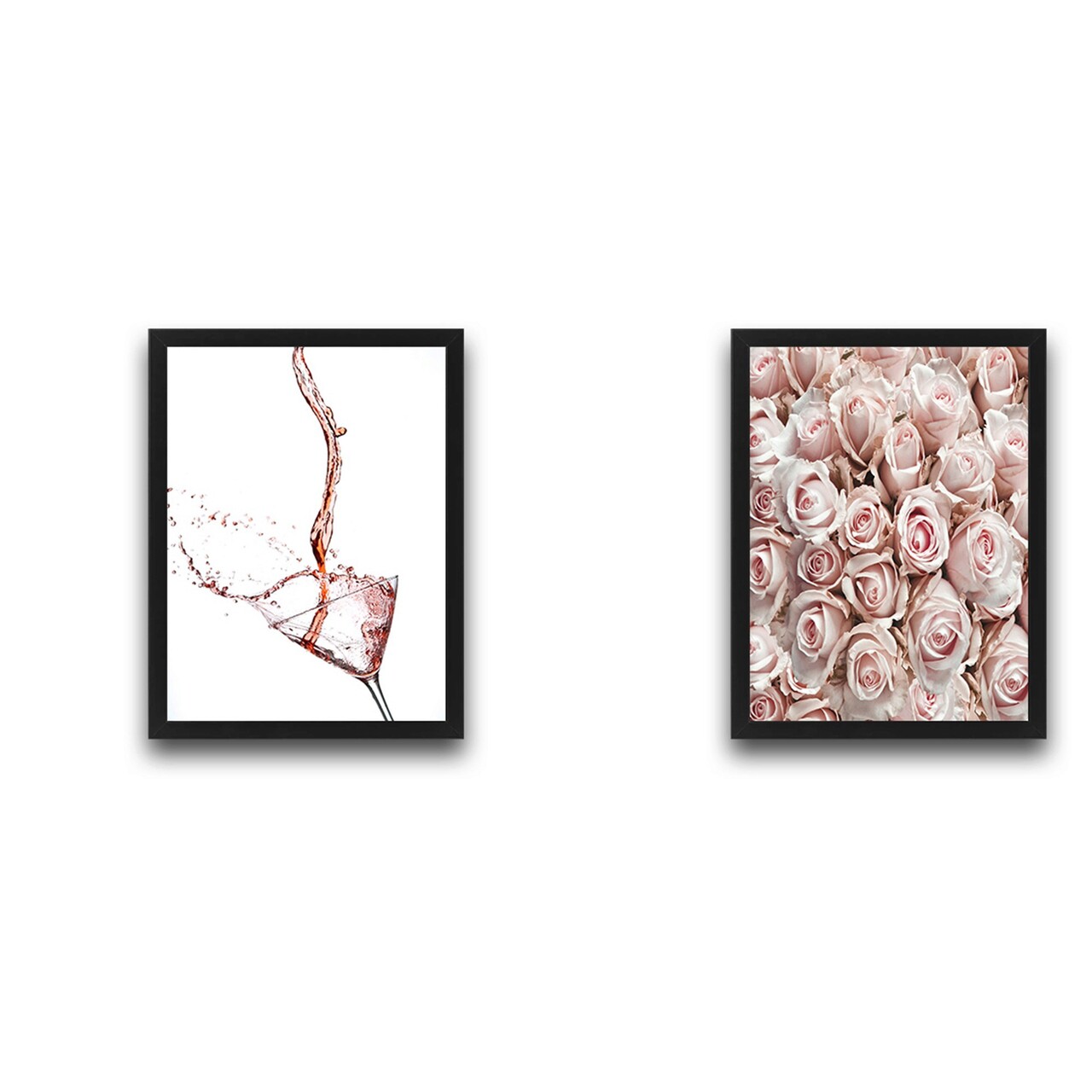 Set 2 tablouri decorative, Rose Set, PAL, Hartie, Multicolor - 1 | YEO