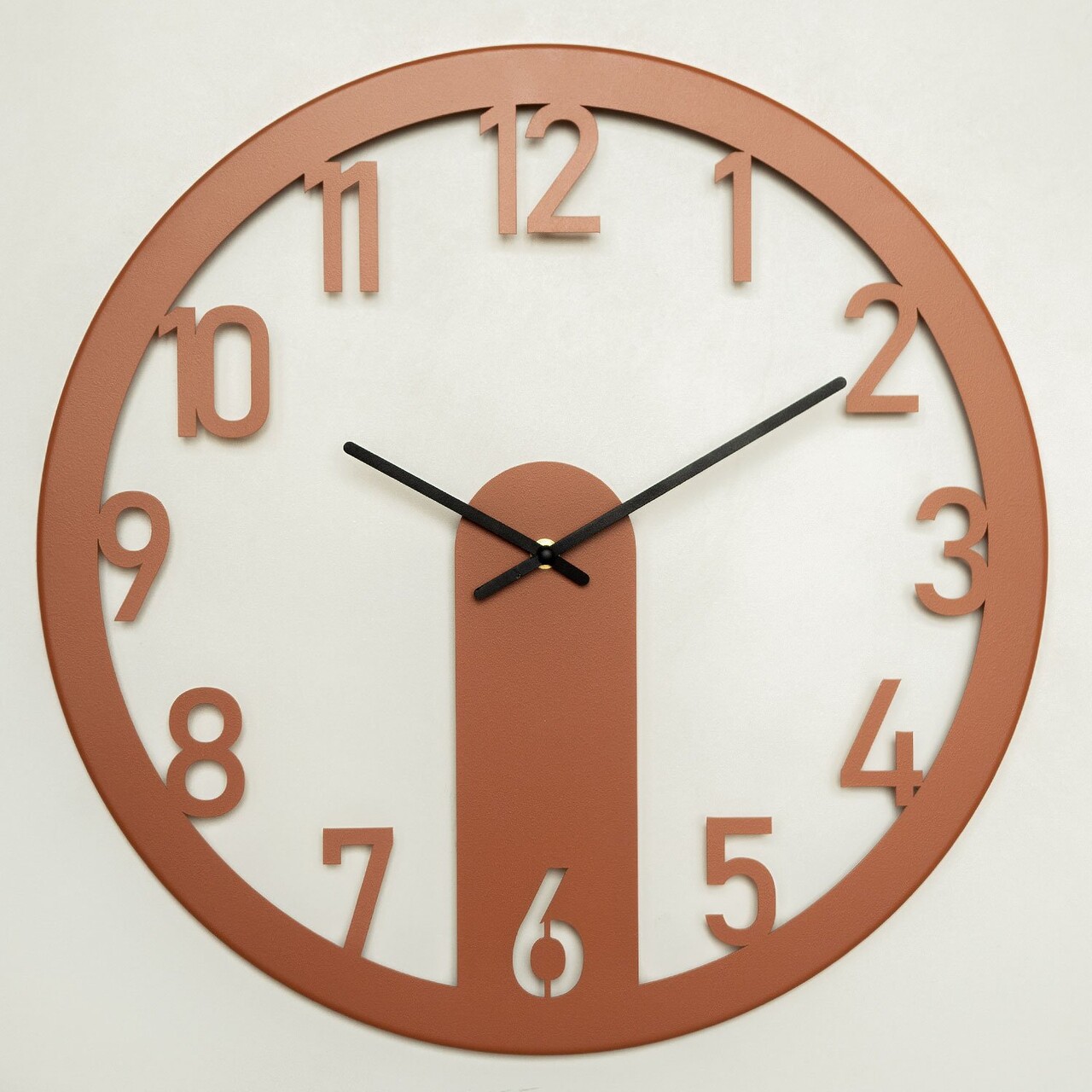 Ceas de perete, Mood Metal Wall Clock, Dimensiune: 48 x 48 cm, Rosu - view 2