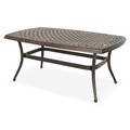 Masuta cafea, Sorrento, 107x65x47 cm, aluminiu, bronz