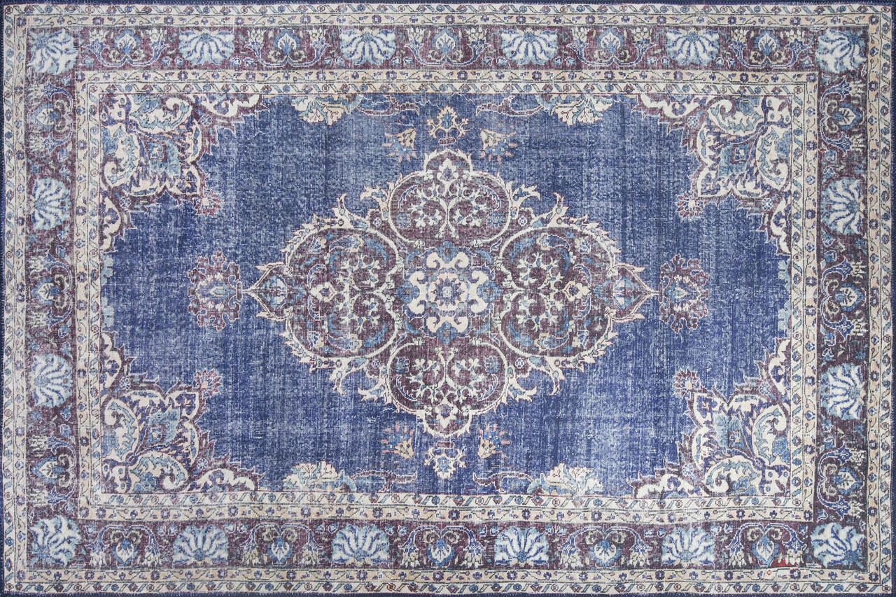 Covor, Dark Blue AL 249 , 75x230 cm, Poliester , Multicolor - 1 | YEO
