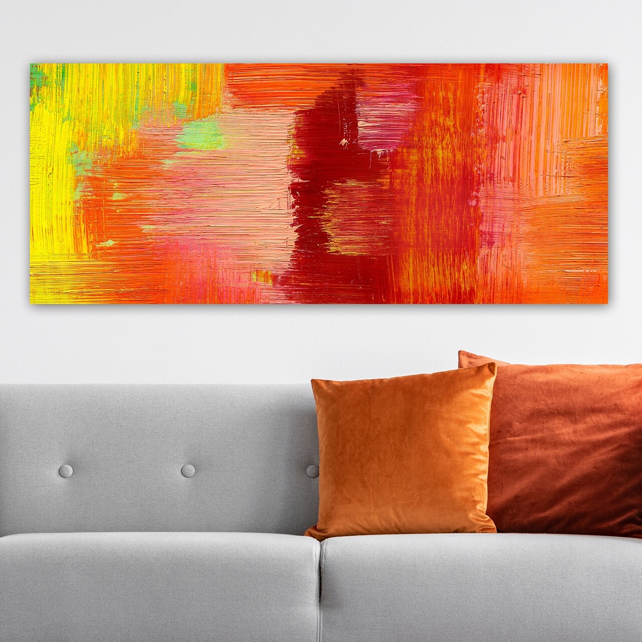 Tablou decorativ, YTY40428634_50120, Canvas, Rama din lemn (grosime 3 cm), Multicolor