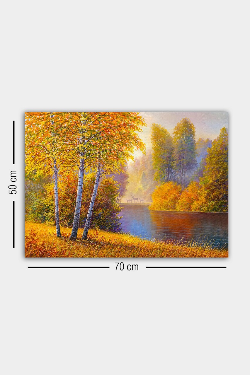 Tablou decorativ, 1411615304-5070, Cadru: 100% LEMN (grosime: 3 cm), Multicolor - view 3