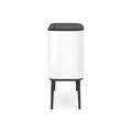 Cos de gunoi cu soft touch, Brabantia, Bo Touch, 36 L, 31.2x54x68 cm, otel, alb