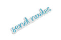 Decoratiune luminoasa LED, Send Nudes, Benzi flexibile de neon, DC 12 V, Albastru
