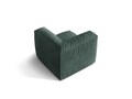 Modul pentru canapea, 1 loc, Martina-120, Micadoni Home, 100x100x75 cm, catifea, petrol