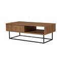 Masuta de cafea Dale, Sapphire, 120x60x43 cm, maro/negru