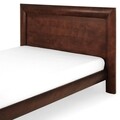 Pat 160x200 cu somiera, Luvru, L.208 l.190 H.120, pal/mdf/furnir de fag, maro