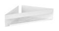 Etajera de colt pentru baie Genova, Wenko, 36x17x8 cm, inox, alb