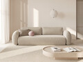 Canapea extensibila 3 locuri, Tonale, Cosmopolitan Design, 262x105x88 cm, tesatura chenille, bej inchis