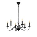 Lustra, Fulgor, 942FLG1306, Metal, Negru/Maro antic
