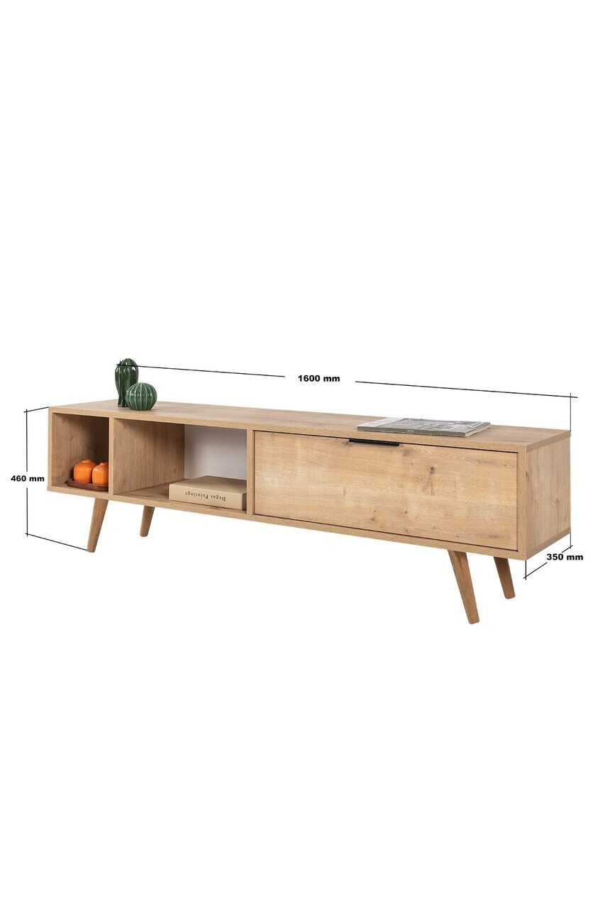 Comoda TV, Hanah Home, Venüs 3642, 160x46x35 cm, PAL, Maro — imaginea 7