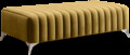 Bancheta, ELTAP, PU-LAU-45NU, Laurence, 132x64x36 cm, poliester, mustar