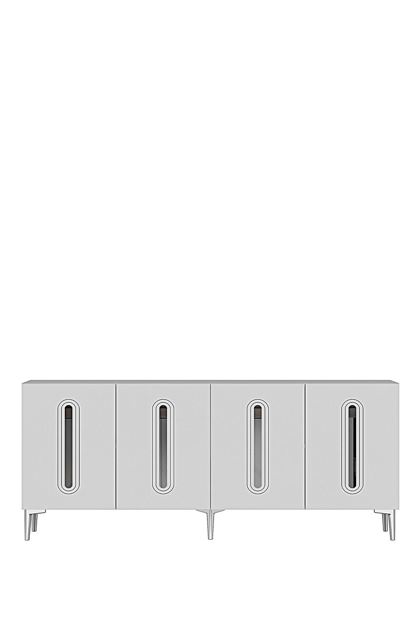 Consola, Hanah Home, Rany 180, 180x75x32 cm, Alb / Argintiu — imaginea 5