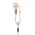 Aplica de perete, Pota - 3661, Opviq, 9 x 15 x 30 cm, 1 x E27, 40W, cupru