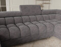 Coltar extensibil dreapta 3 locuri ELTAP, RT-04AU, Fectory, 346x205x93 cm, lemn/poliester, gri inchis
