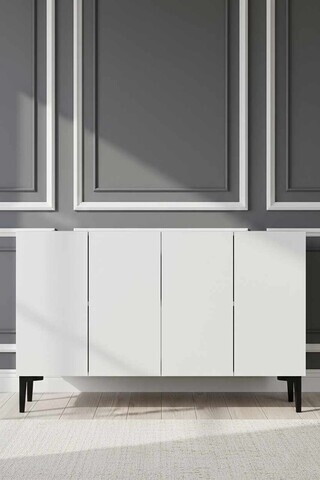 Consola, Hanah Home, Didema 120, 120x79x32 cm, Alb