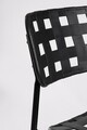 Scaun pentru gradina Clover, Bizzotto, 52x40x80 cm, otel tratat pentru exterior, negru