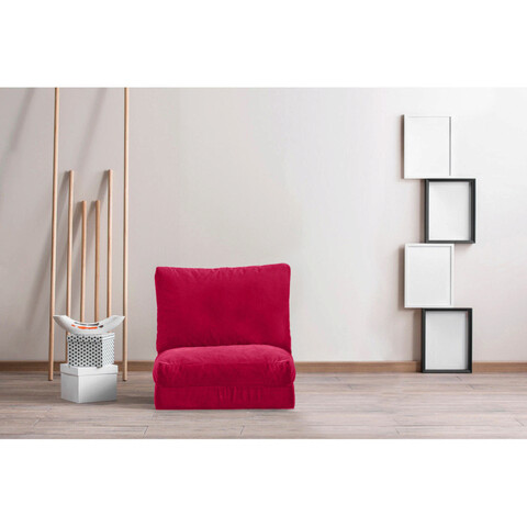 Canapea extensibilă cu 1 loc, futon, 859ftn2316, metal , fucsia