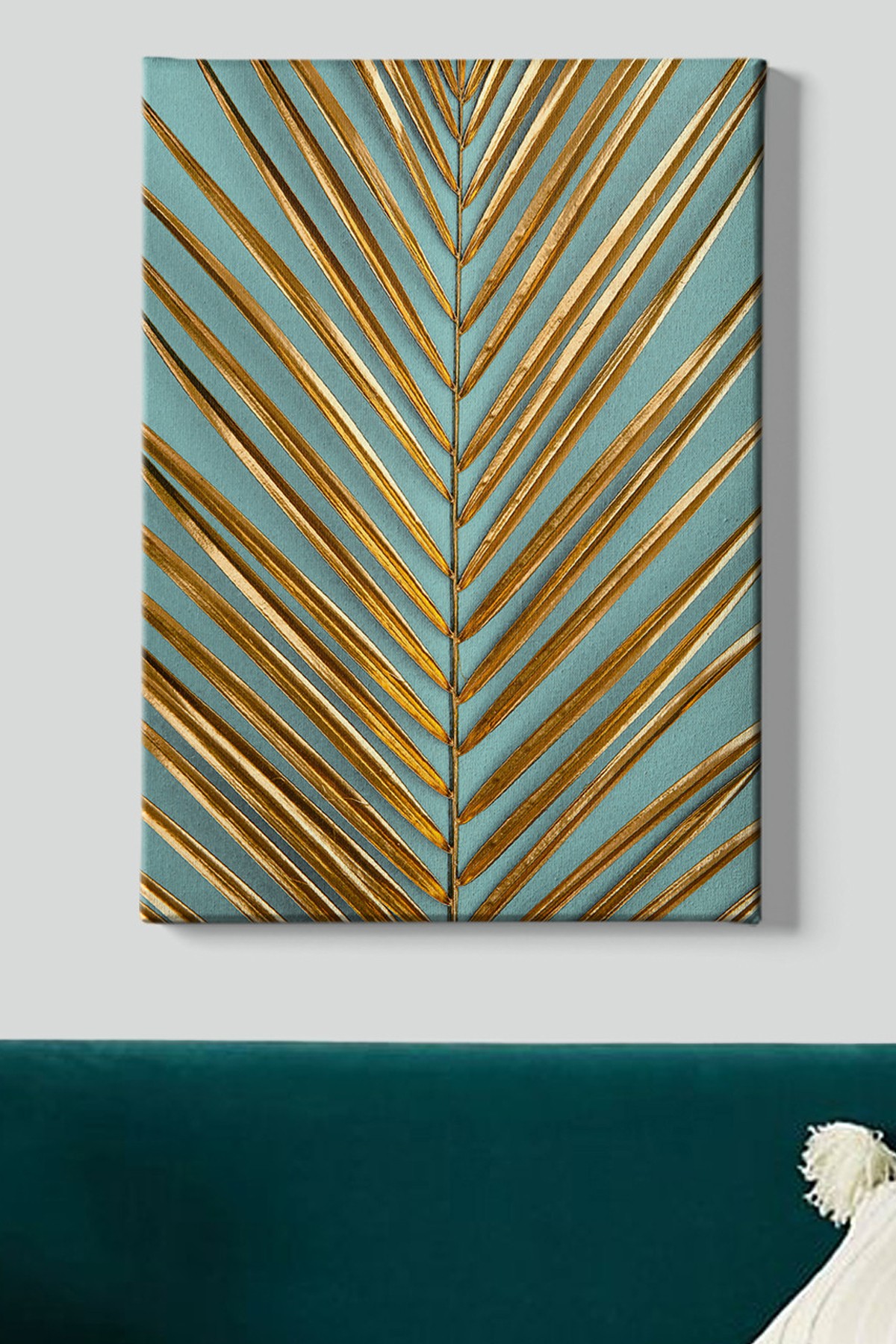 Tablou decorativ, Kanvas Tablo (70 x 100), Canvas, Rama din lemn (grosime 3 cm), Multicolor