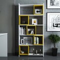 Corp biblioteca, Hommy Craft, Box, 80x170x22 cm, Alb / Galben