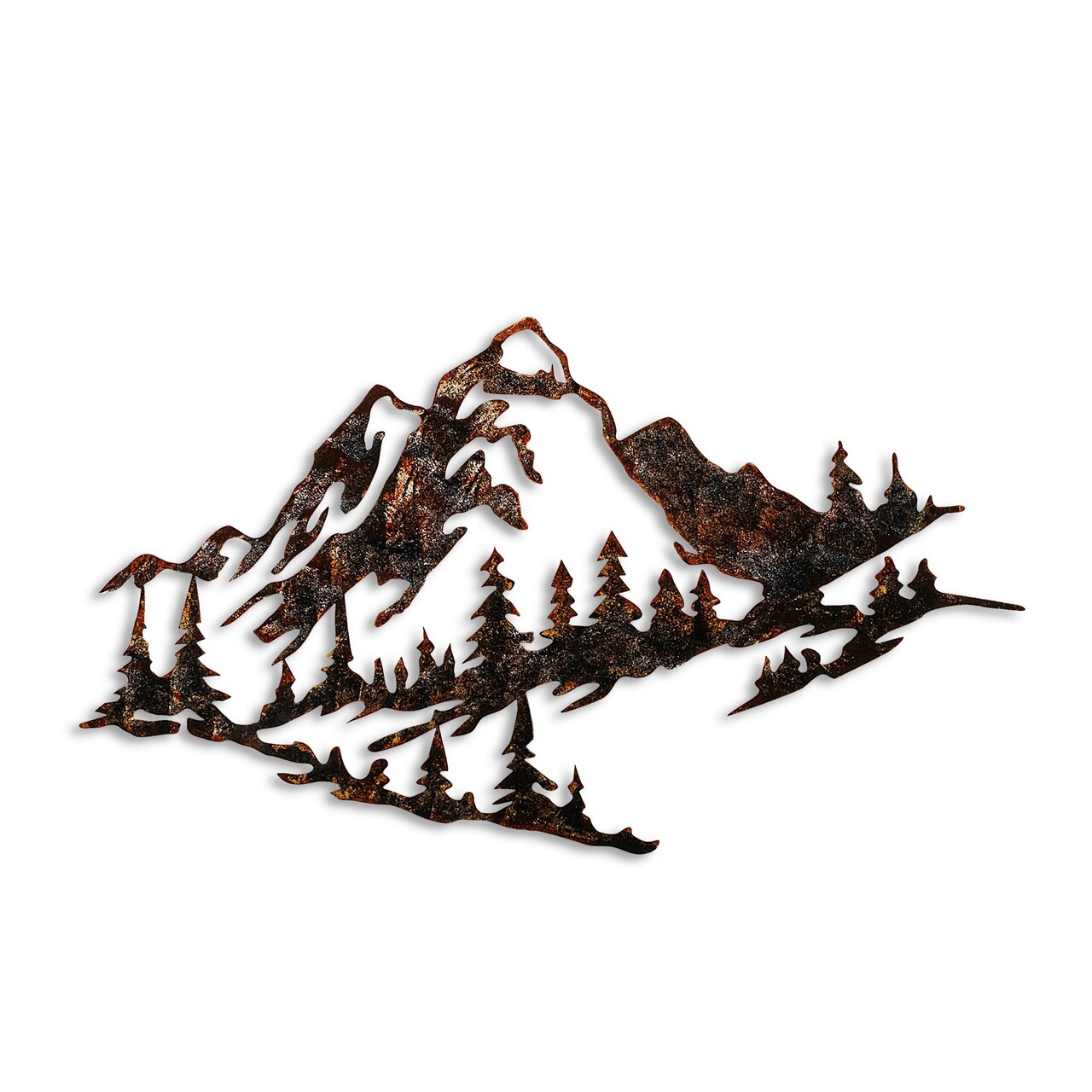 Decoratiune de perete, Mountain, 70 x 40 cm, Multicolor - imagine 6
