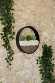 Decoratiune de perete, Cinquefoil, Metal, Fier, Galben / Negru / Alb