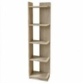 Corp biblioteca, Hanah Home, Aura, 37.8x150x23.8 cm, Stejar deschis