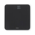 Cantar digital pentru baie, Brabantia, Dark Grey, 30x30x2.4 cm, max 180 kg, sticla, gri inchis