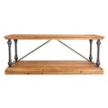 Masuta de cafea Trinity, Creaciones Meng, 121x60x50 cm, lemn de brad/fier