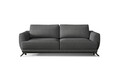 Canapea extensibila 3 locuri ELTAP, Meg05, Megis, 242x95x90 cm, lemn/poliester, gri inchis