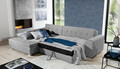 Coltar extensibil stanga 4 locuri, ELTAP, Sorento, 296x194x78 cm, lemn/poliester, bej inchis/bej