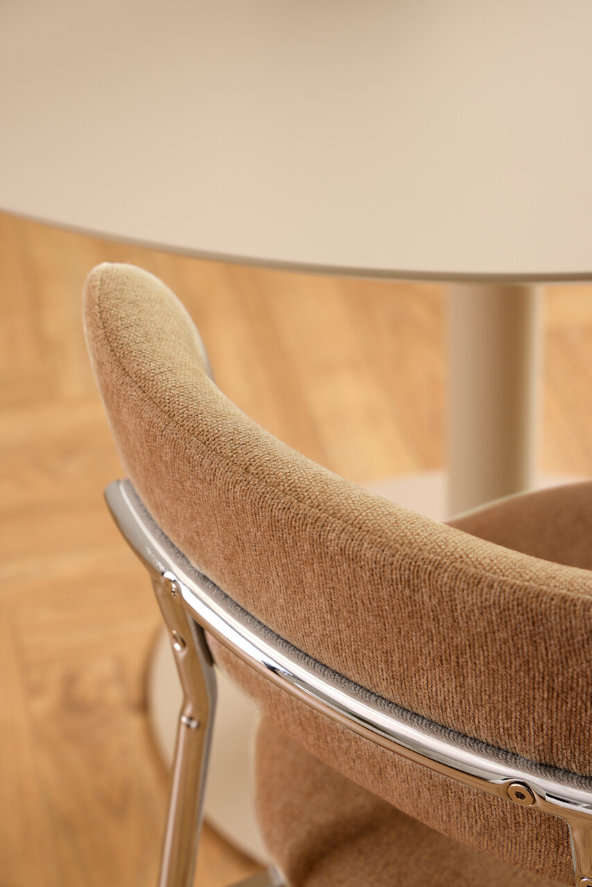 Scaun Lyric, Actona, 47x53.5x79 cm, poliester/otel, teracota - view 4