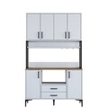 Dulap multifunctional, Rani, JE169, Alb/Maro